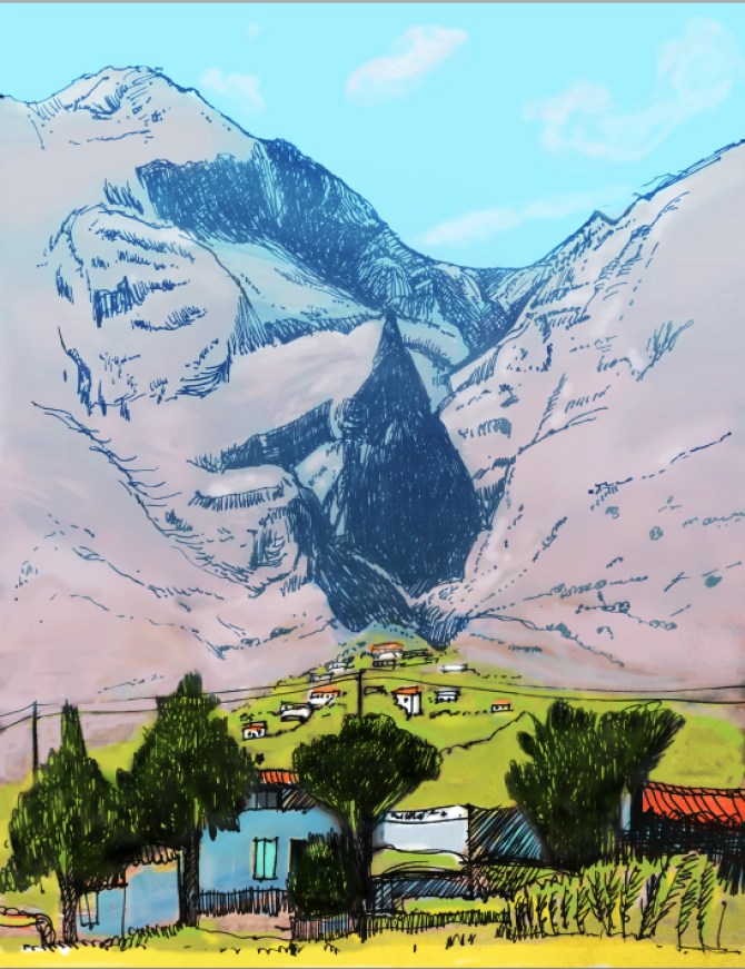 View from Fragokastello Crete