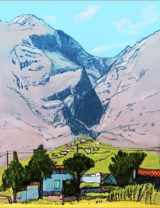 View from Fragokastello Crete